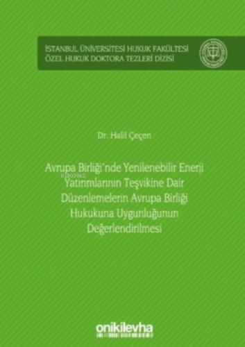 Avrupa Birliği'nde Yenilenebilir Enerji Yatırımlarının Teşvikine Dair Düzenlemelerin Avrupa Birliği  Frontansicht 1