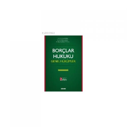 Borçlar Hukuku Genel Hükümler  Frontansicht 1