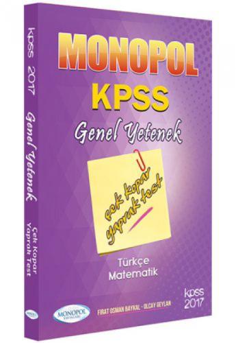 2017 KPSS Genel Yetenek Çek Kopar Yaprak Test  Frontansicht 1