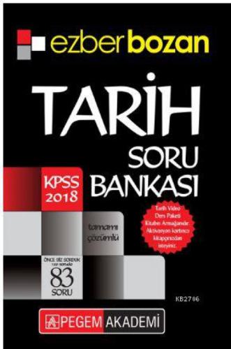 2018 KPSS Ezberbozan Tarih Soru Bankası  Frontansicht 1