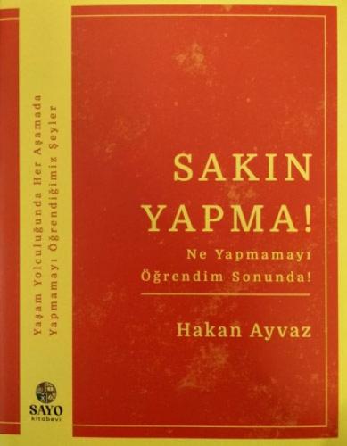 Sakın Yapma!;Ne Yapmamayı Öğrendim Sonunda!  Frontansicht 1