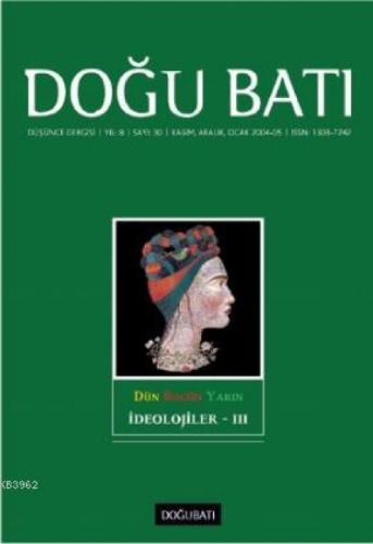 30. Sayı İdeolojiler - III  Frontansicht 1