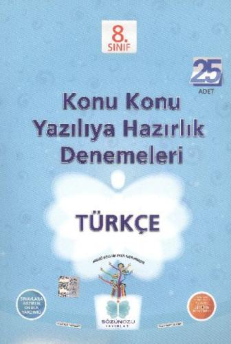 8. Sınıf Türkçe Konu Konu Yazılıya Hazırlık Denemeleri (25 adet)  Frontansicht 1