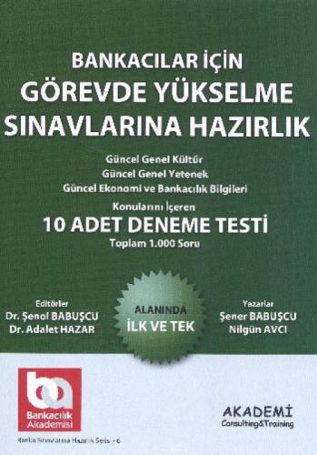 Bankacılar İçin Görevde Yükselme Sınavlarına Hazırlık - 10 Adet Deneme Testi  Frontansicht 1