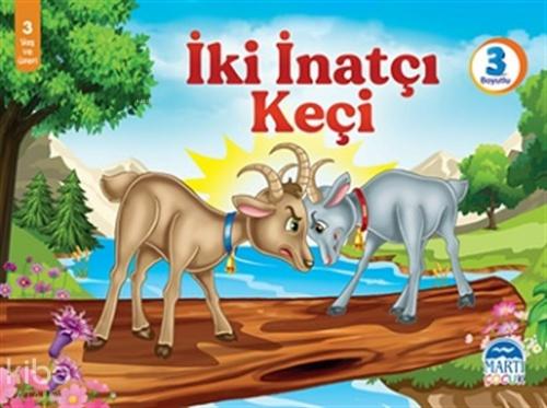 İki İnatçı Keçi (3 Boyutlu)  Frontansicht 1