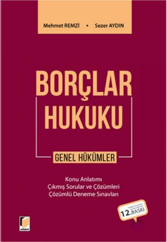 Borçlar Hukuku Genel Hükümler  Frontansicht 1