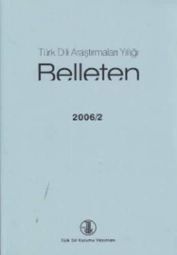 Türk Dili Araştırmaları Yıllığı - Belleten 2006 / 2  Frontansicht 1