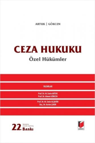 Ceza Hukuku Özel Hükümler (Ciltli)  Frontansicht 1