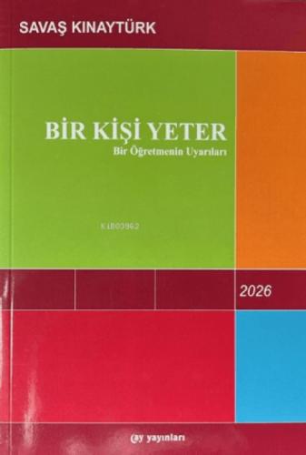 Bir Kişi Yeter;Bir Öğretmenin Uyarıları  Frontansicht 1