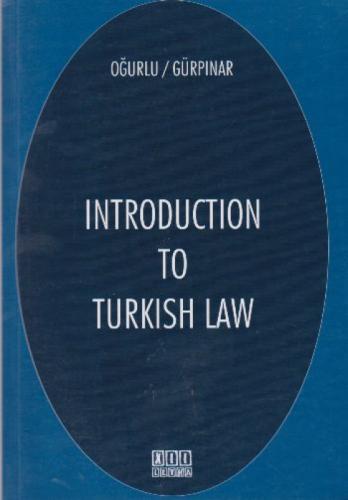 Introduction To Turkish Law  Frontansicht 1