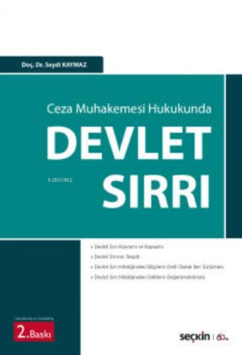 Ceza Muhakemesi Hukukunda Devlet Sırrı  Frontansicht 1