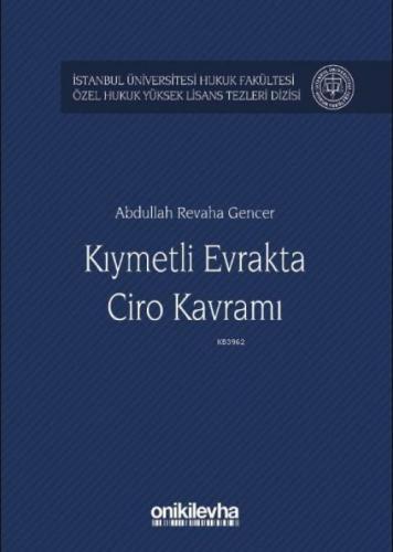 Kıymetli Evrakta Ciro Kavramı  Frontansicht 1