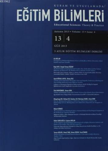 Kuram ve Uygulamada Eğitim Bilimleri Cilt: 13 Sayı: 4  Frontansicht 1