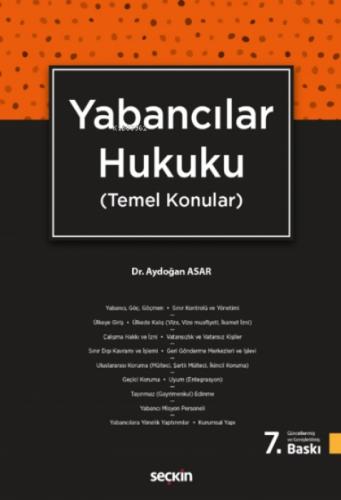 Yabancılar Hukuku;(Temel Konular)  Frontansicht 1