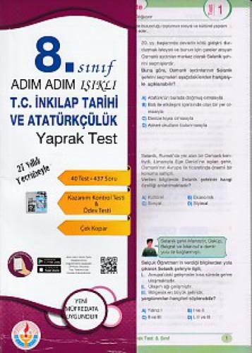 Adım Adım 8. Sınıf T.C. İnkılap Tarihi ve Atatürkçülük Yaprak Test  Frontansicht 1