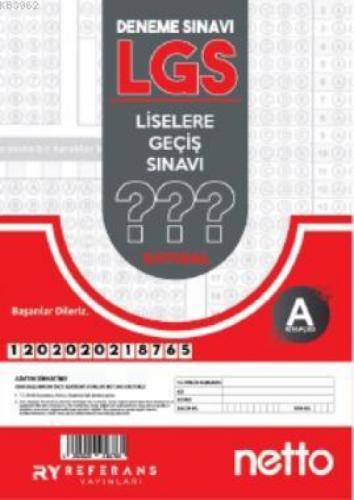 Netto LGS Kurumsal Genel Deneme Kırmızı 2021  Frontansicht 1