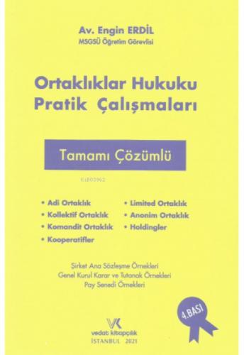 Ortaklıklar Hukuku Pratik Çalışmaları Tamamı Çözümlü  Frontansicht 1