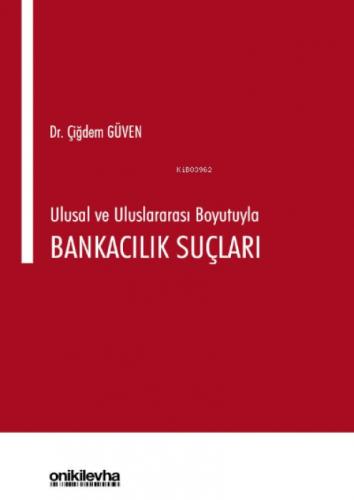 Ulusal ve Uluslararası Boyutuyla Bankacılık Suçları  Frontansicht 1